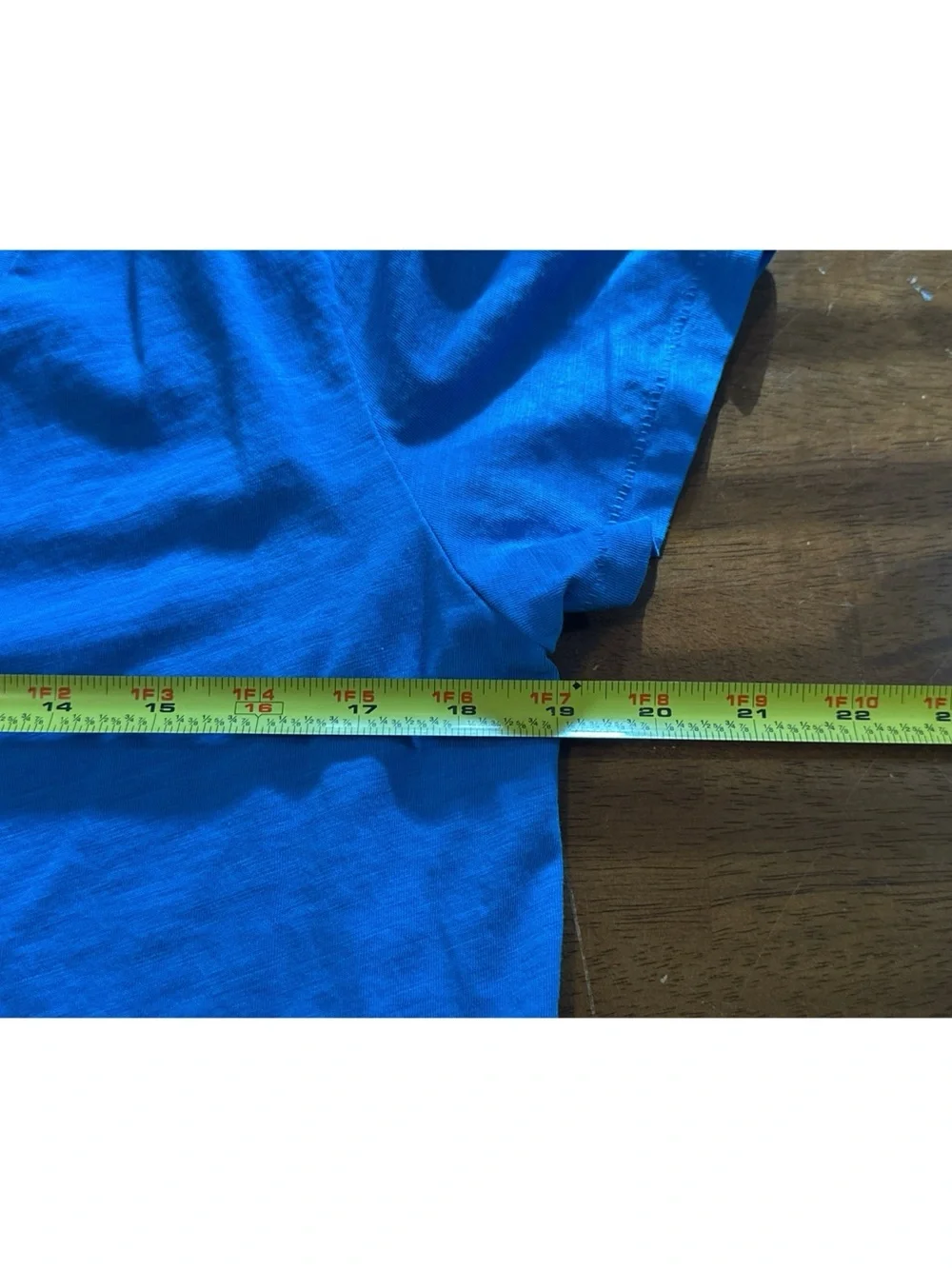J. Crew Women’s Slub Cotton V-Neck Short Sleeve Tee in Blue Size XL